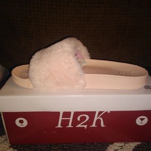 Brand new...baby pink slides